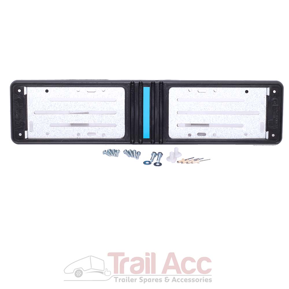 E-Tech Engineering Number Plate Holder – Black ABS, Car/Van, NP01B