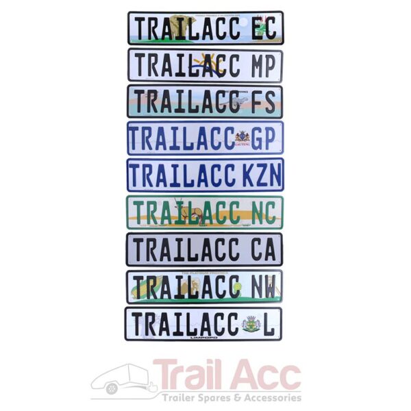 Numberplate Single 520x120mm ZN