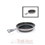 Collapsible frying pan grey