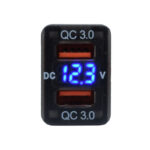 Dual QC3 USB With Volt Meter
