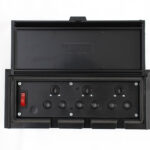 Caravan Multi Plug Box Black