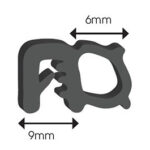 Universal Door Seal Small with Lips RS3326